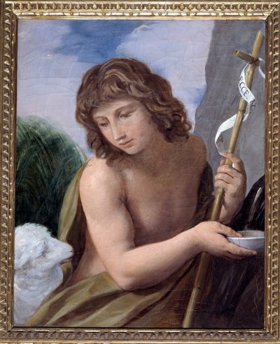 Keresztelő Szent János (olaj, vászon alkotó: Simone Cantarini