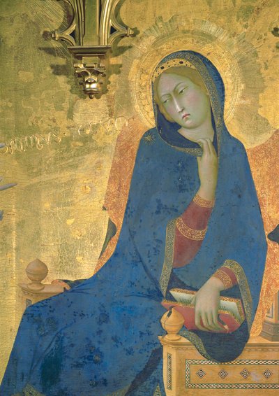 Annunciáció (tempera, fa) alkotó: Simone Martini