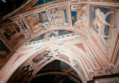 Szent Márton életének epizódjai (Szent Márton élete) – Simone Martini (1280-1344) festménye Freskó alkotó: Simone Martini