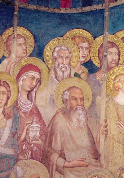 Maesta, szentek részlete, 1315-ös freskó alkotó: Simone Martini