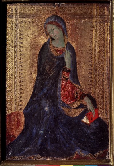 Szűz Bejelentés. Simone Martini festménye (1280/85-1344) alkotó: Simone Martini
