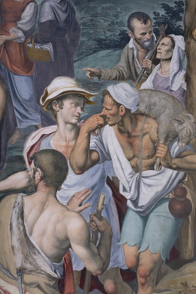 A Pásztorok imádása, 1578-82 (3497111 részlet) alkotó: Simone Veneziano Peterzano