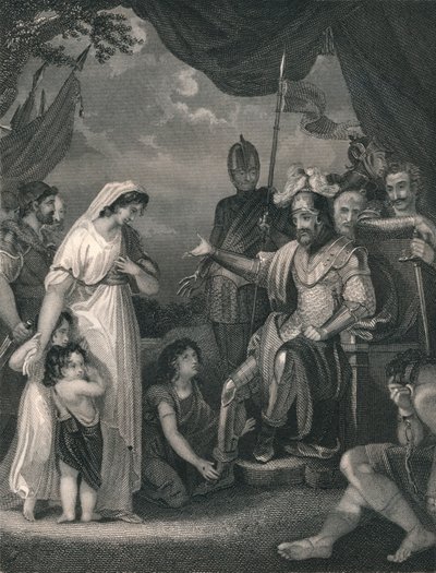 "Alfred felszabadítja a Hastings családot." alkotó: Singleton