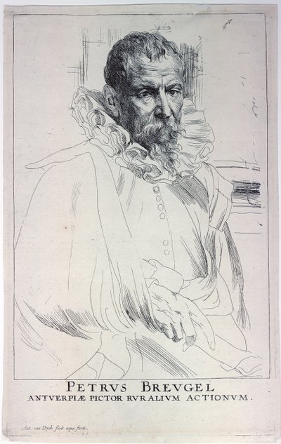 Az ifjabb Jan Brueghel művész portréja 1601-1678, 17. század első harmada. alkotó: Sir Anthony van Dyck