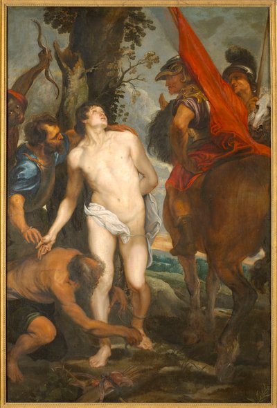 Szent Sebestyén mártíromságra kötve, c. 1620. alkotó: Sir Anthony van Dyck