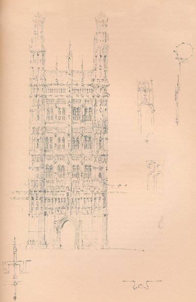 „Victoria Tower, Westminster”, 1837, 1904 alkotó: Sir Charles Barry