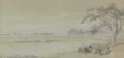 Vízi kilátás Kalkutta közelében alkotó: Sir Charles DOyly