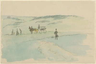 Táj figurákkal és kocsival alkotó: Sir David Wilkie