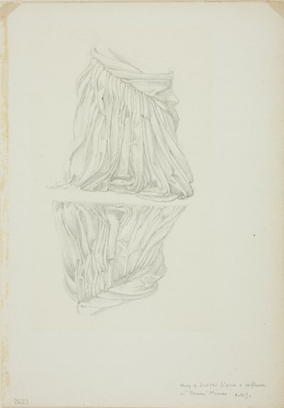 Draped Figure and Reflection, a Mirror of Venus című tanulmány alkotó: Sir Edward Burne Jones