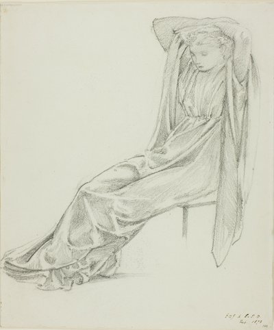 Ülő női alak alkotó: Sir Edward Burne Jones