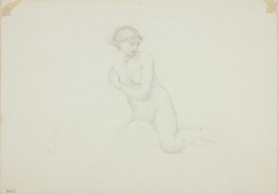 Ülő női akt alkotó: Sir Edward Burne Jones