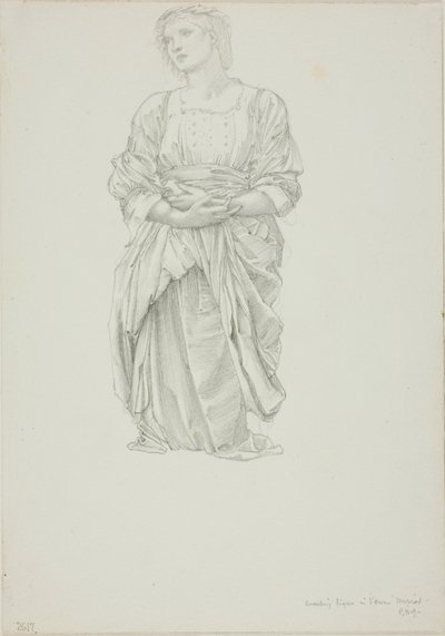 Tanulmány a "Vénusz tükréhez": Térdelő női alak alkotó: Sir Edward Burne Jones