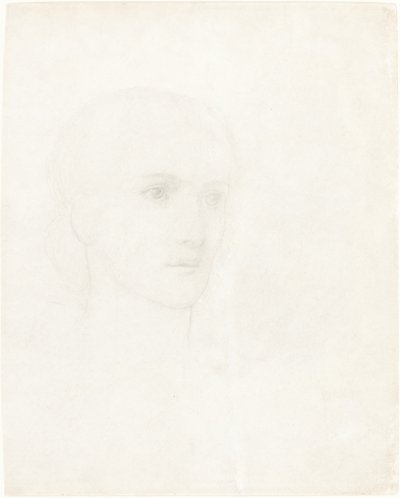 Egy nő feje alkotó: Sir Edward Coley Burne Jones