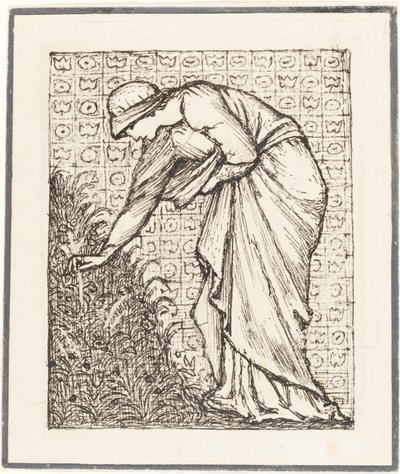 Virágszedő hölgy alkotó: Sir Edward Coley Burne Jones