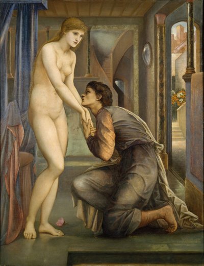Pygmalion és a kép – A lélek elér, 1878. alkotó: Sir Edward Coley Burne Jones