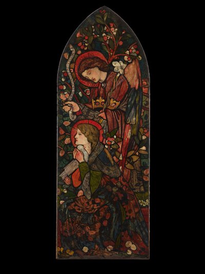 Angyali üdvözlet, 1857. alkotó: Sir Edward Coley Burne Jones