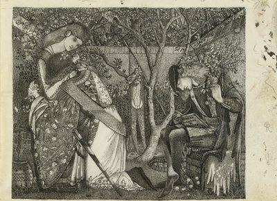 A lovag búcsúja, 1858 alkotó: Sir Edward Coley Burne Jones