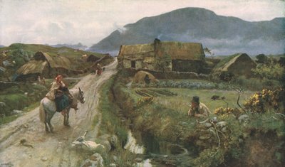 „Galway Gossips”, c1887, c1930. alkotó: Sir Ernest Albert Waterlow