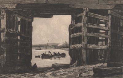 A régi Battersea híd fesztávja alkotó: Sir Frank Short