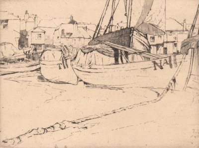 Seine Boats, St. Ives, Cornwall alkotó: Sir Frank Short