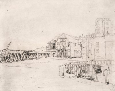 A „Lusitania” tutaj a Broadstairs mólón alkotó: Sir Frank Short