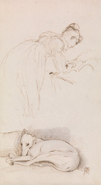 Tanulmányok nőről és agárról alkotó: Sir George Hayter