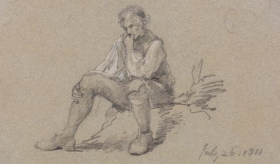 Férfi ül alkotó: Sir George Howland Beaumont seventh Baronet