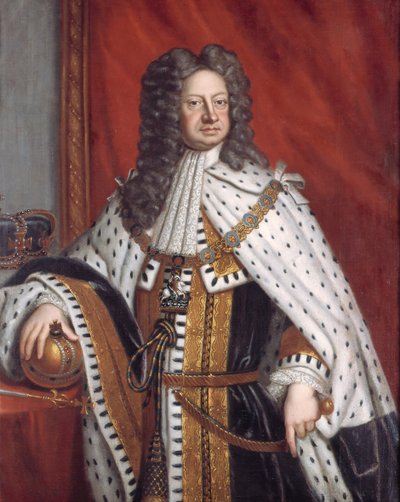 I. György portréja kenetköntösben alkotó: Sir Gotfrey Kneller
