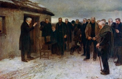 Felvidéki temetés, 1882, 1912. alkotó: James Guthrie