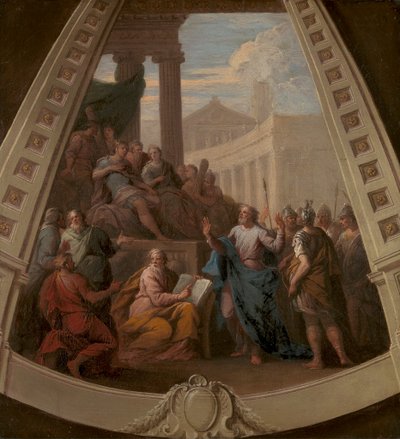 Szent Pál Agrippa előtt alkotó: Sir James Thornhill