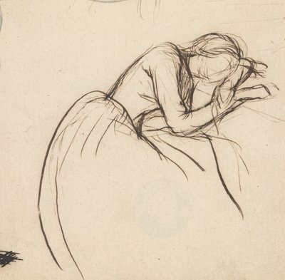 Egy nő meghajolt bánatában alkotó: Sir John Everett Millais