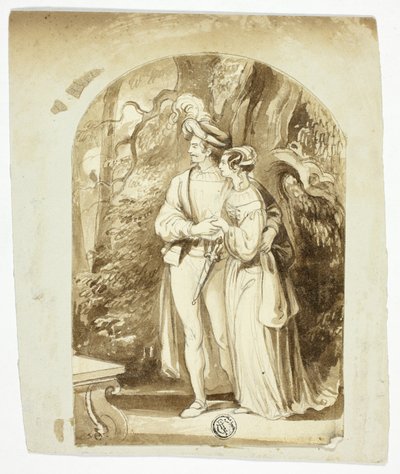 Szerelmesek az erdőben alkotó: Sir John Everett Millais