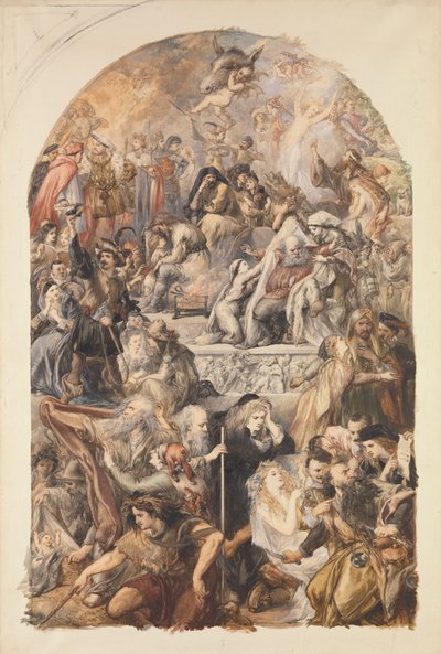 Shakespeare karaktereinek apoteózisa alkotó: Sir John Gilbert