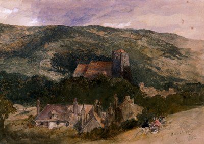 „View at Hastings”, 1853 alkotó: Sir John Gilbert