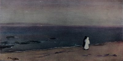 Tengerpart, Holdfény, c1908 alkotó: Sir John Lavery