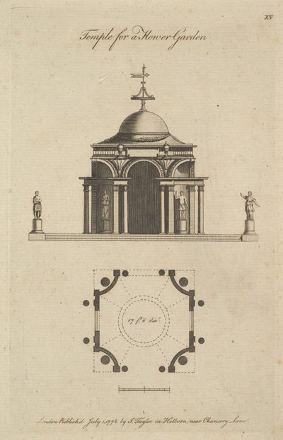 Virágoskert temploma, 1778. alkotó: Sir John Soane