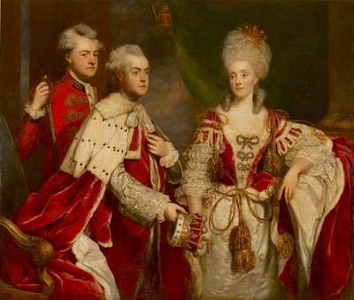 George, 2. Earl Harcourt, felesége Elizabeth és testvére, William, 1780 alkotó: Sir Joshua Reynolds
