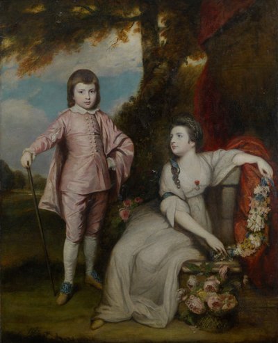 George Capel, Malden vikomt 1757-1839 és Lady Elizabeth Capel 1755-1834, 1768. alkotó: Sir Joshua Reynolds