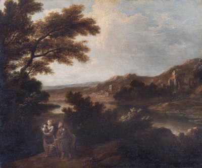 "Táj egyiptomba való repüléssel", 18. század alkotó: Sir Joshua Reynolds