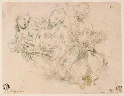 Madonna és gyermeke két angyallal alkotó: Sir Joshua Reynolds