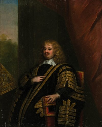 Sir Edward Hyde portréja, Clarendon 1. grófja 1609-1674. alkotó: Sir Peter Lely