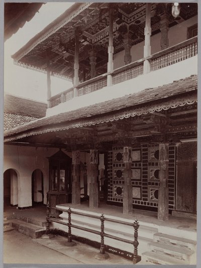 Buddhista templom Kandyban, Ceylonban, kb. 1880-as évek. alkotó: Skeen and Co.