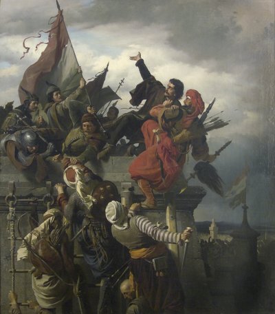 Dugovics Titusz önfeláldozása, 1859 alkotó: Alexander von Wagner