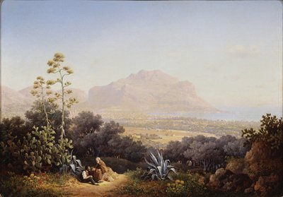 Palermo látképe, 1845 alkotó: Sokrat Maximovich Vorobyev