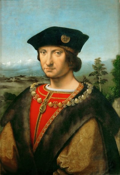 II. Amboise-i Károly portréja, 1507 körül. alkotó: Solari