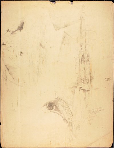 Katedrális tanulmány alkotó: Solon H. Borglum
