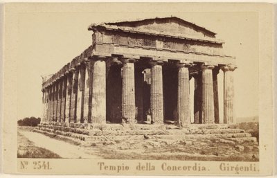 A Concord templom. Girgenti. alkotó: Sommer and Behles