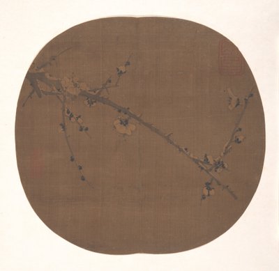 Snow Plum (albumlevél; tinta, selyem) alkotó: Song Dynasty Chinese School