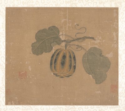Squash (albumlevél; tinta és szín selyemre) alkotó: Song Dynasty Chinese School