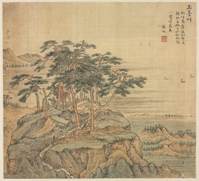 Yutai Peak Jade Terrace Peak, 1500-as évek. alkotó: Song Xu